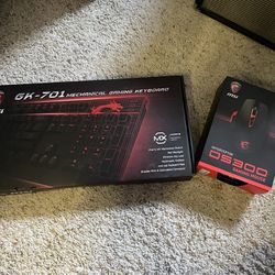 MSI Gaming Keyboard and Mouse Combo