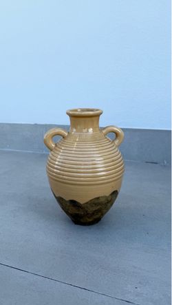 Ceramic Amphora Vase with Handles
