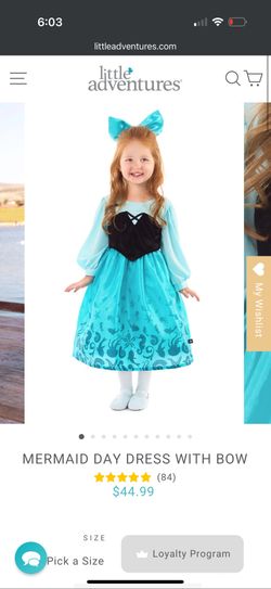 MERMAID DAY DRESS WITH BOW