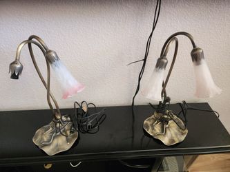 Vintage Flower Lamps