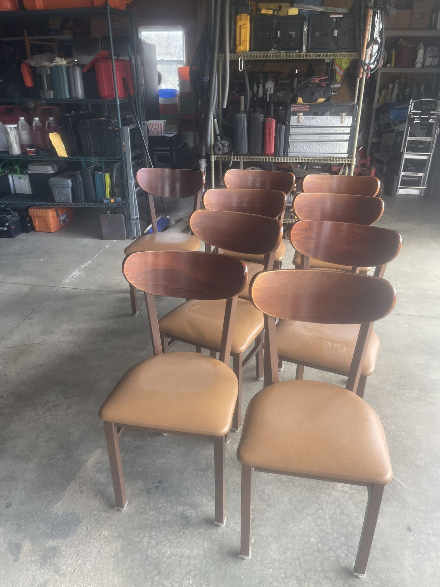 9 Waymar Restaurant Style  Dining Chairs. $ 20 Each 