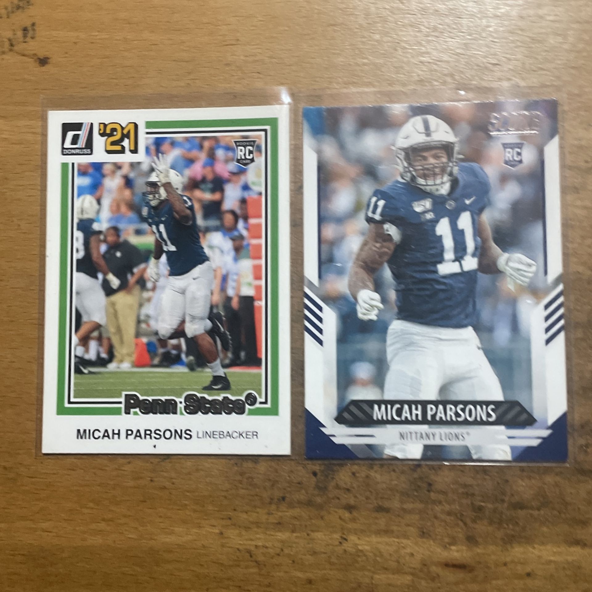 MICAH PARSONS 2 CARD ROOKIE LOT