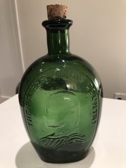 George Washington green bottle