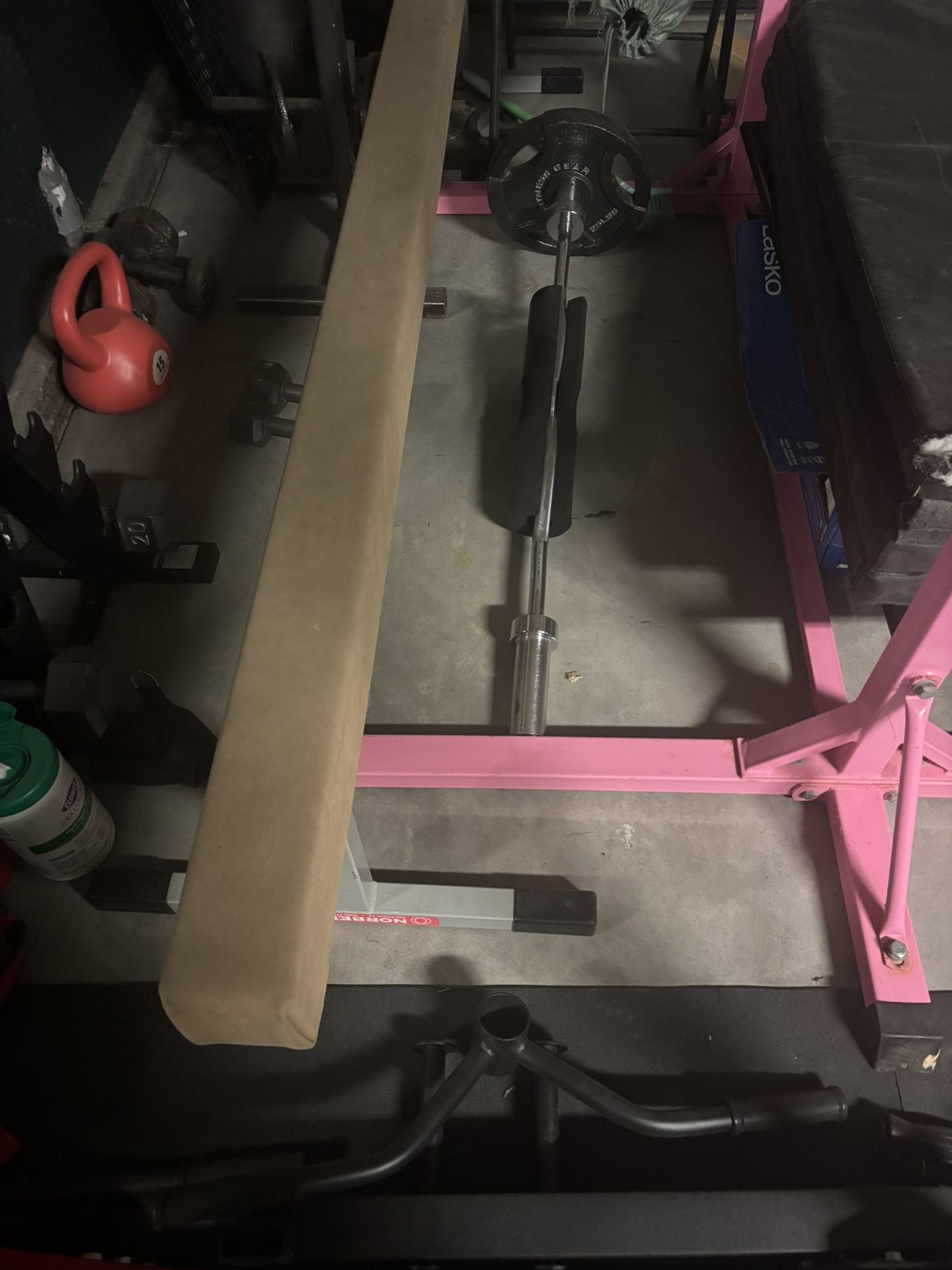 Gymnastics Beam And Pink Bar For Little Girl