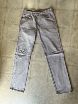Vintage Levi's Light Gray Straight Leg Jeans men 501 32x34