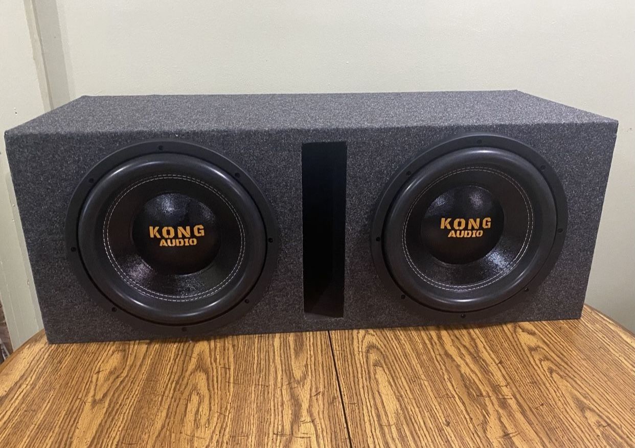 New 12” Kong Audio Subwoofers + New Ported Box