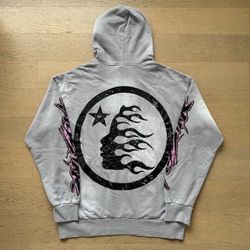 Gray/pink Hellstar Hoodie 