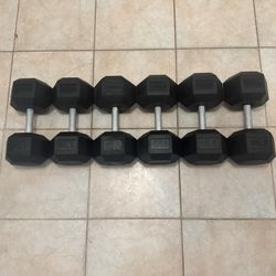 95lb-85lb dumbbell set 540lbs total 