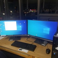 DUO HP 24' WIDE SIMLESS SCREEN MONITOR (T1011)

