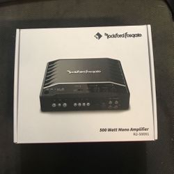 Rockford Fosgate R2-500X1 Amplifier 500 Watts 1 Channel Bass Amplifier With Bass Knob 