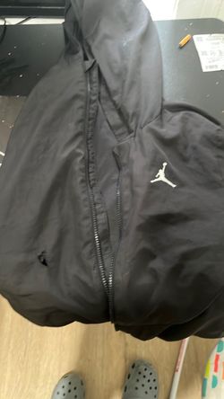 Jordan Brand Black Zip-Up Windbreaker Jacket