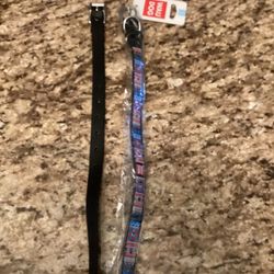 Two Leather Dog Collars