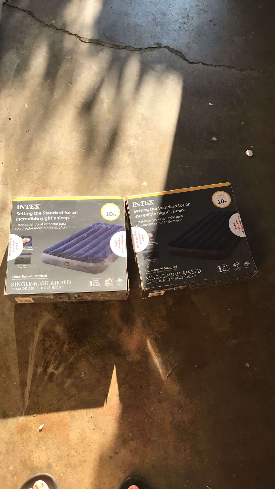 Intex Blue Single High Airbed