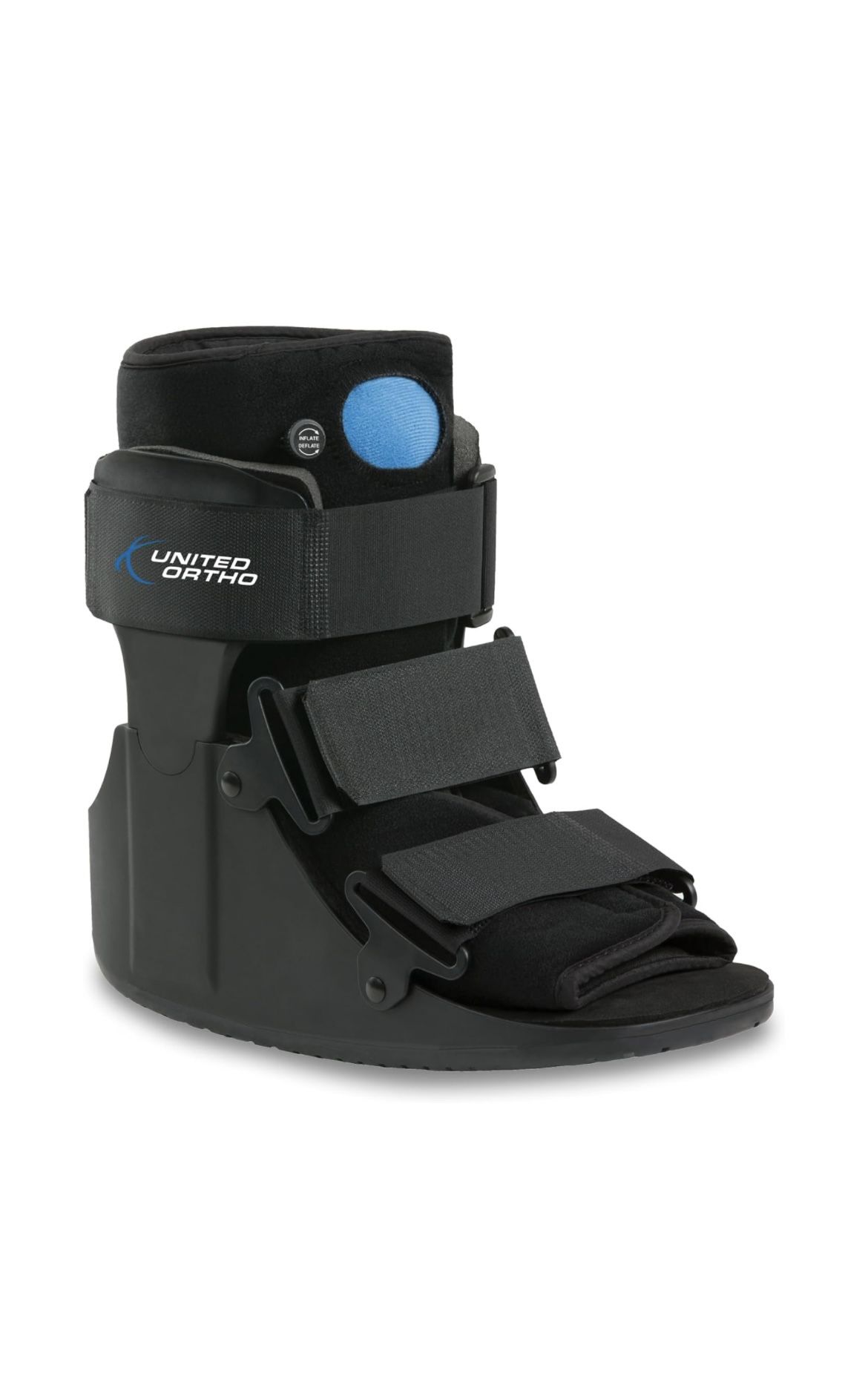 United Ortho USA14115 Short Air Cam Walker Fracture Boot, MEDIUM, Black🆕👍Retails $46.95