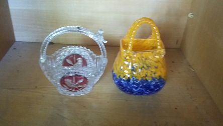 Wedding crystal baskets