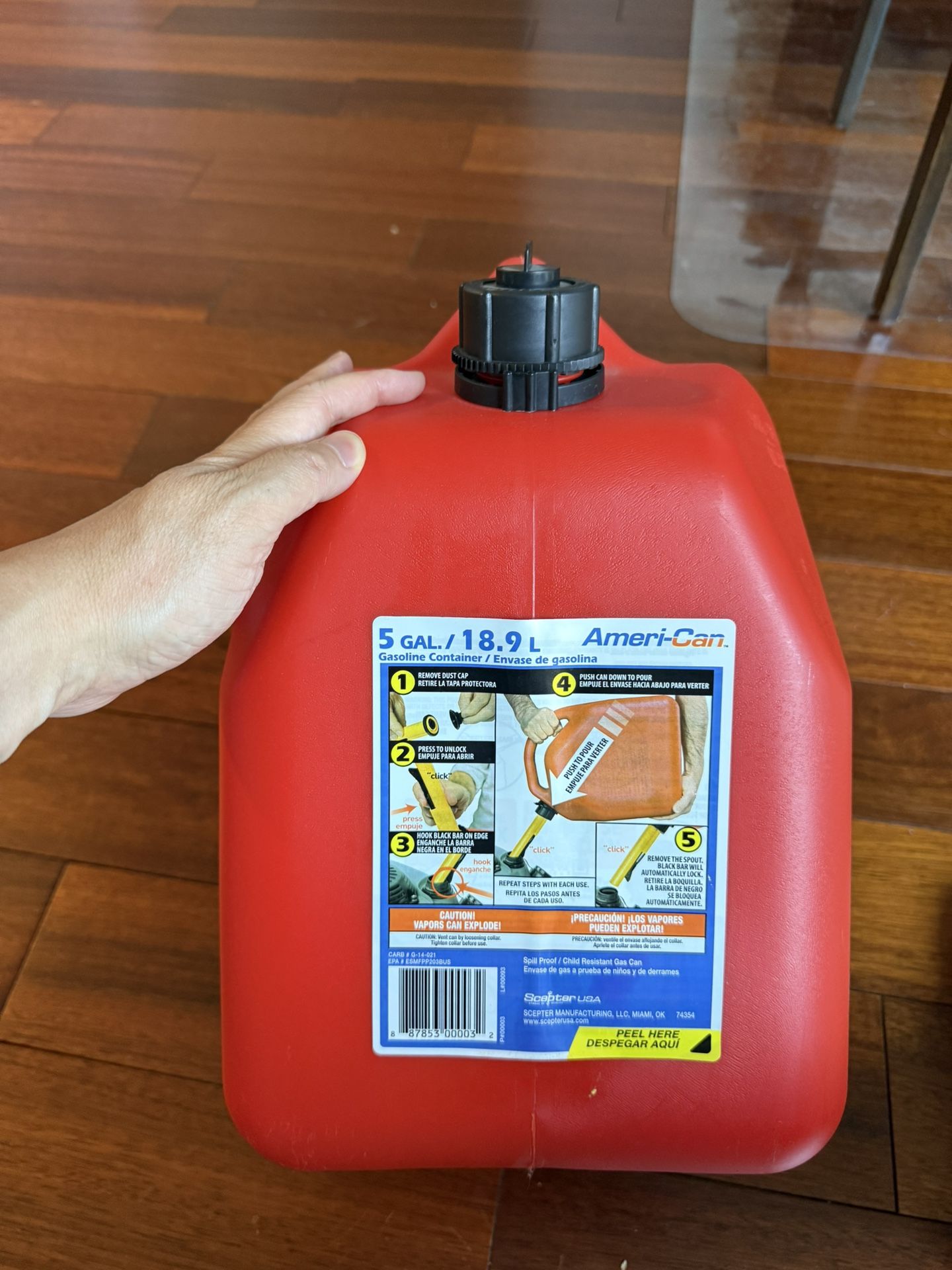 Gasoline Tank 5 Gal