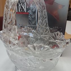 Brand New 24% Lead Crystal Basket