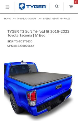 Tyger T3 Soft Tri-Fold truck bed cover