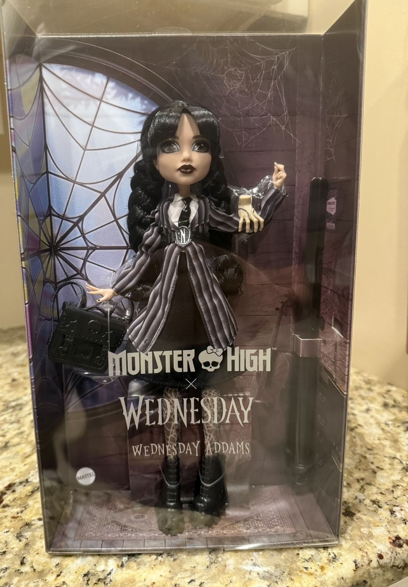 Monster High Wednesday Collectible Doll, Wednesday Addams Nevermore Academy NIB