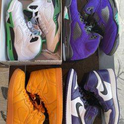 Jordan Retro 1s & 5s Shoe Bundle