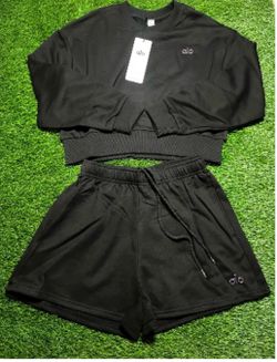 Alo crop top short set