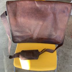 Leather Messenger Bag