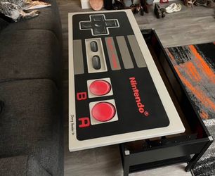 Hand-Painted Nintendo Lift-Top Coffee Table