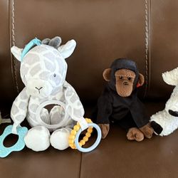 4 Stuffed Animals