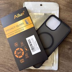 Magnetic case & Privacy Protector iPhone 13