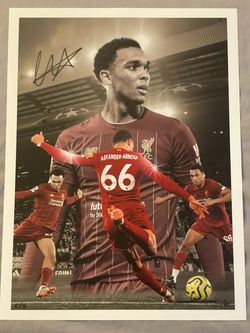 Trent Alexander-Arnold Signed 12 x 16 Print Unframed – Liverpool FC – Ltd 5/6