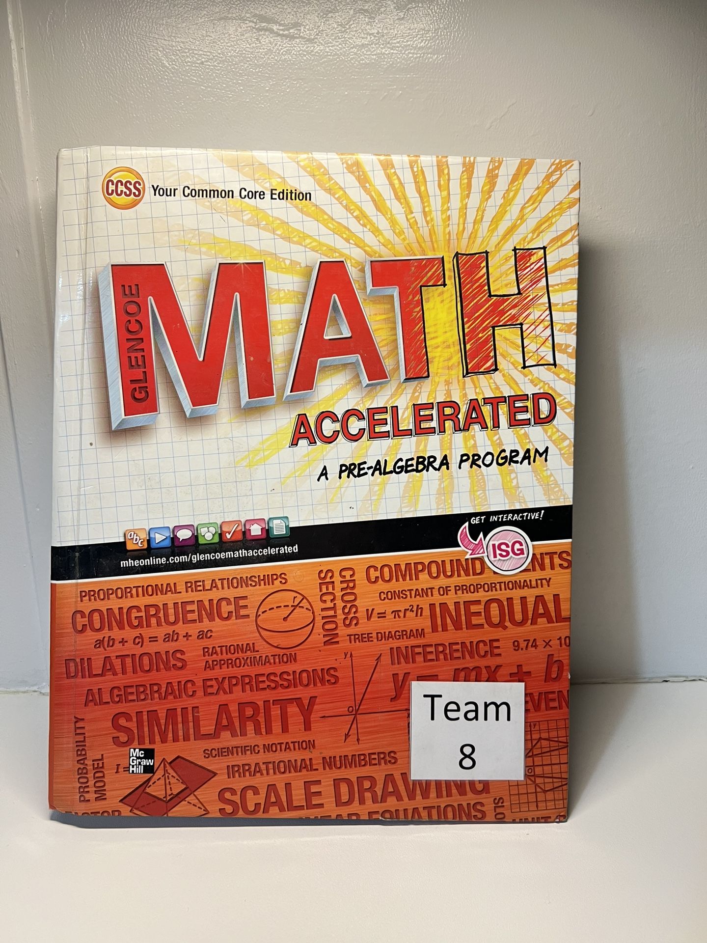 Glencoe Math Accelerated, A Pre-Algebra Program
