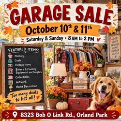Garage Sale!! Treasures everywhere!!