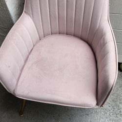 Pink Velvet Chair FREE