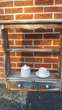 Rustic shelving unit