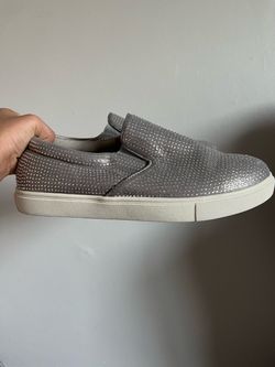 Silver Rhinestone Slip-On Sneaker