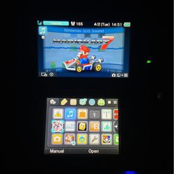 Nintendo 3ds With Mario Cart Game