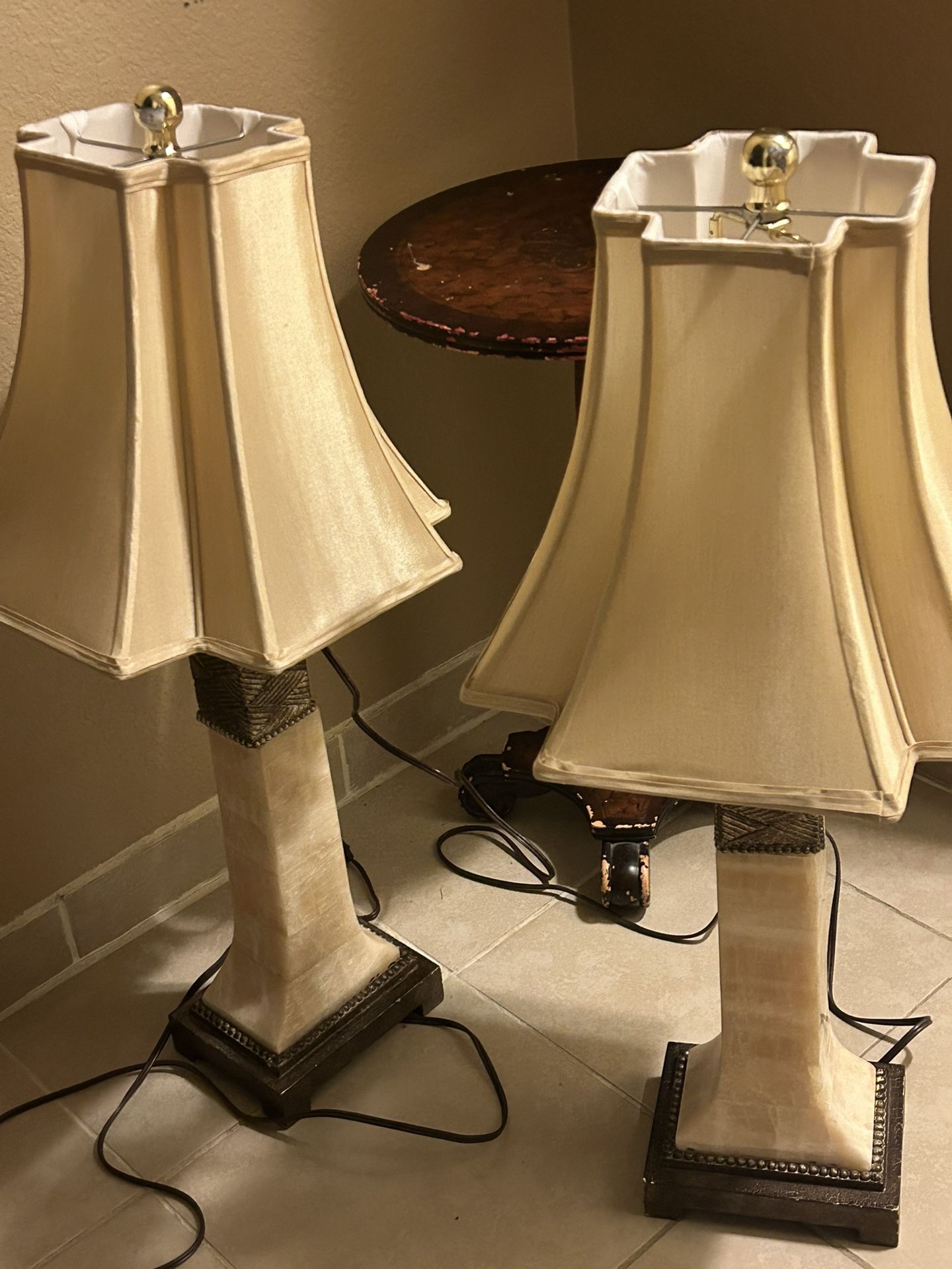 Large Marble Lamps