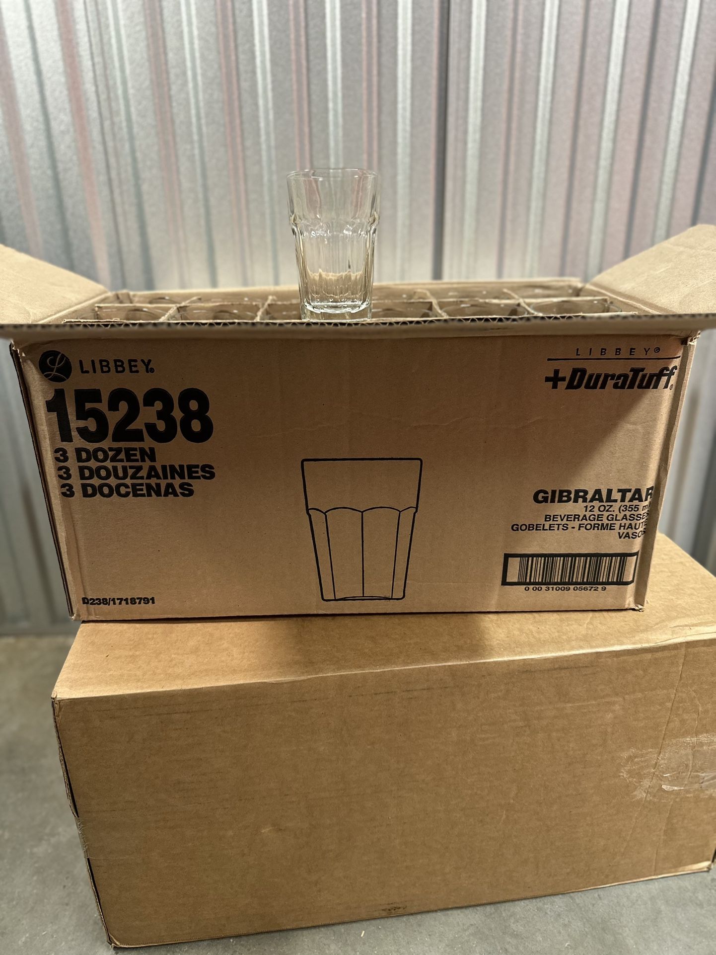 36 Glass CupsLibbey 12oz (New in Box)