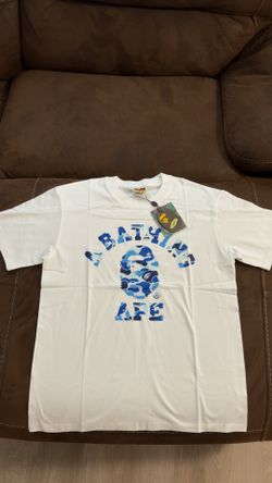 Bape Shirt  (White & Blue)