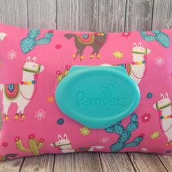 Llamas Pampers Wipes Cover