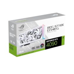 ASUS ROG Strix GeForce RTX 4090 White OC Edition Gaming Graphics Card (PCIe 4.0, 24GB GDDR6X, HDMI 2.1a, DisplayPort 1.4a)