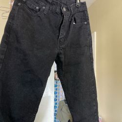 Levis. Pants. Size. 30 W. X. 34 L.  Black