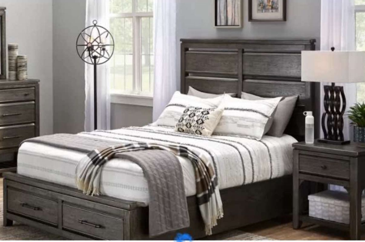 King Bedroom Set with storage. Raymond and flanigan,