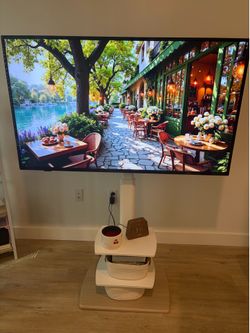 55” Smart Fire TV and Swivel TV Stand