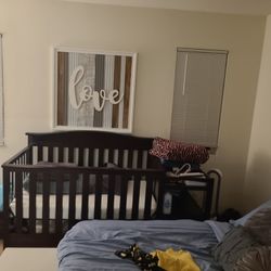 Crib/Changing Table/drawers/shelves
