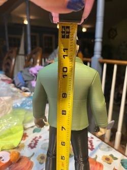 Action Figure in Green Shirt, ~12 Inches Tall