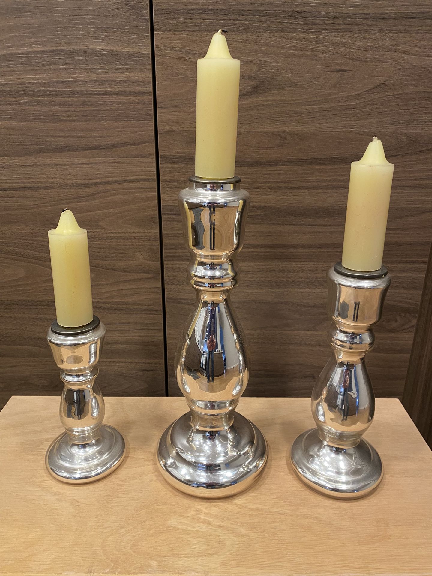 Three Piece Candle Holder Set