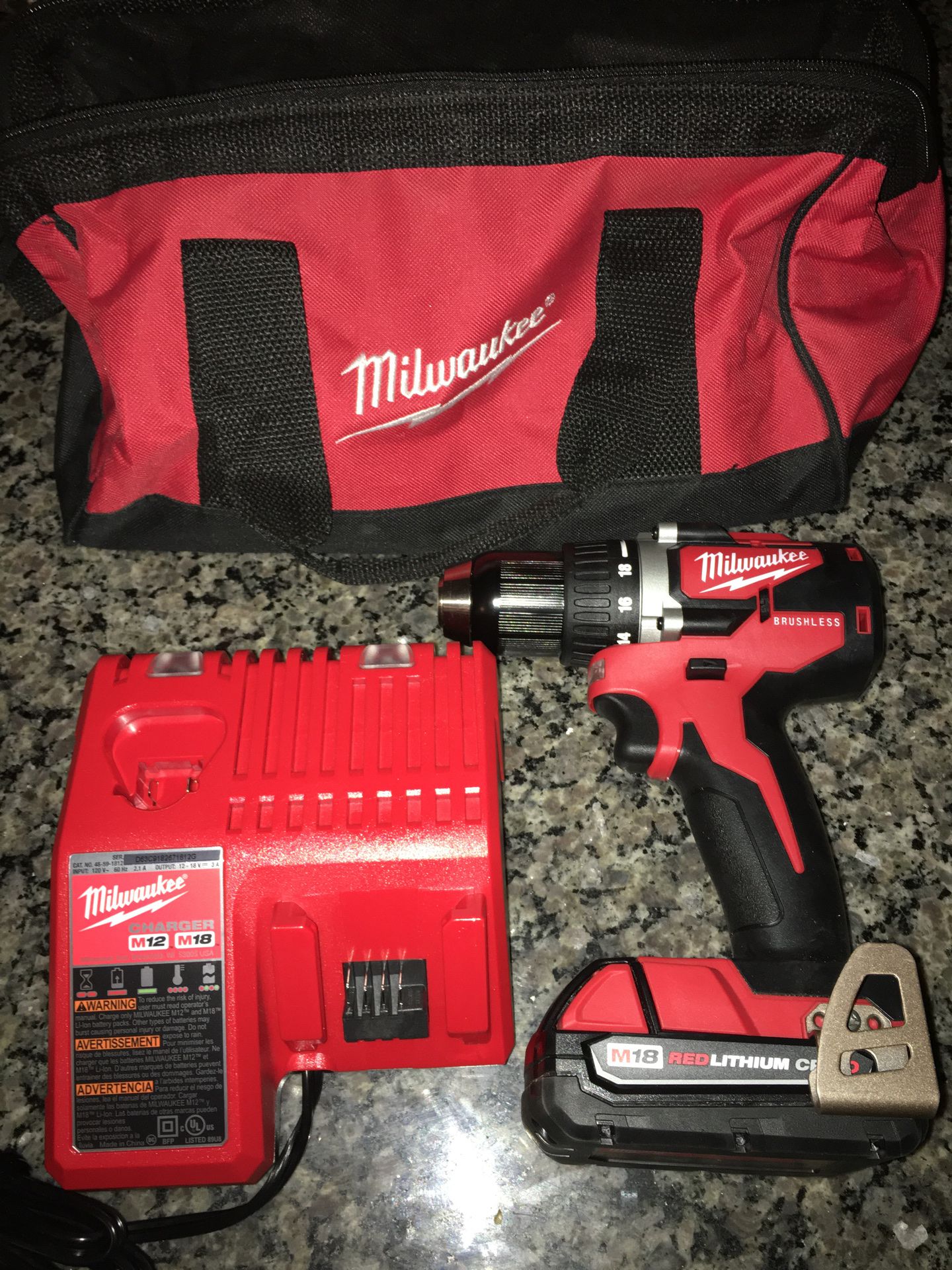 New Milwaukee Brushless M18 Drill Driver