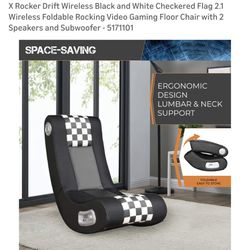 Foldable Rocking Video Gaming Floor Chair 
