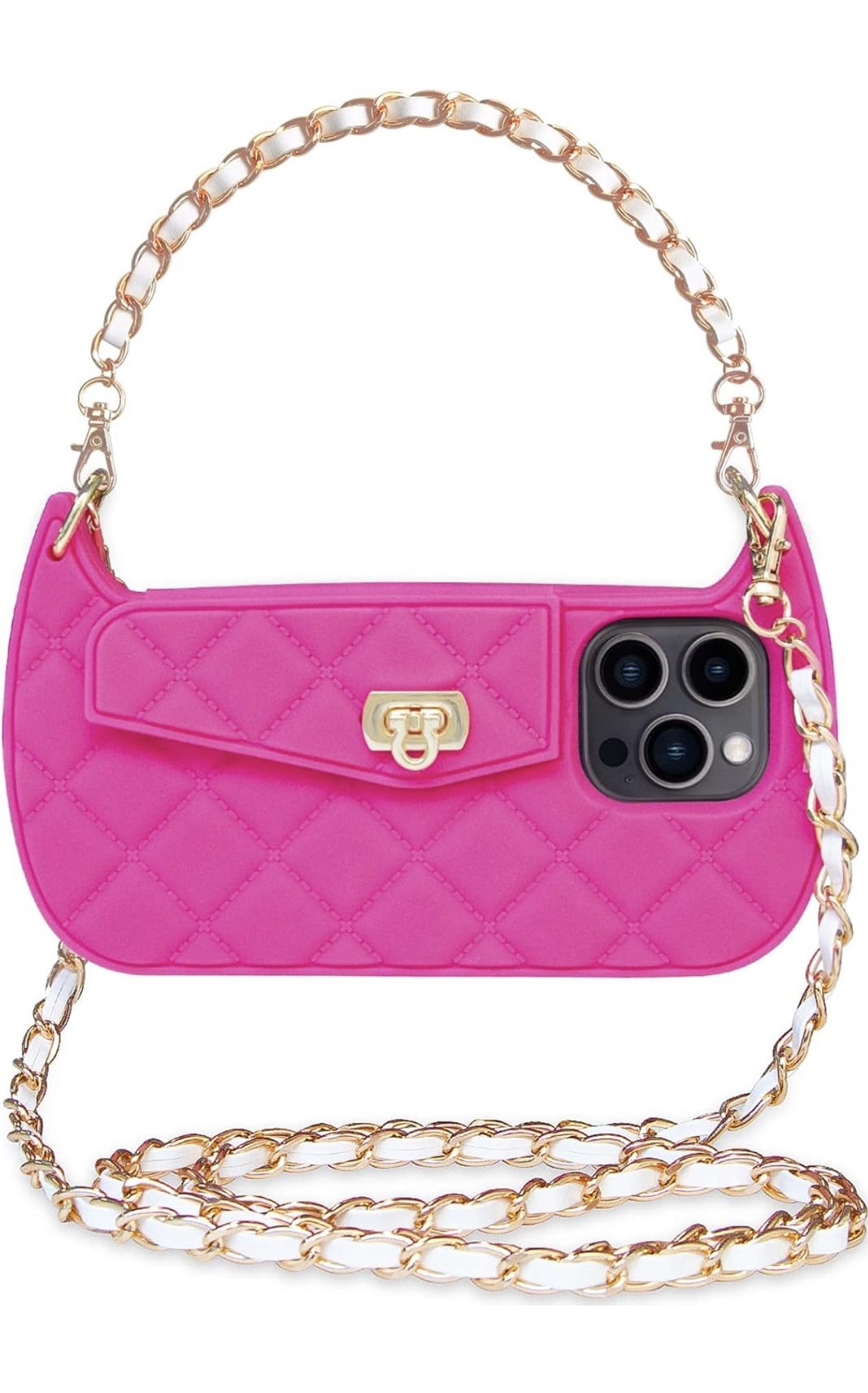 Cute Moon-Shape Crossbody Phone Case Flip Card Pouch Cover Soft Silicone Case Purse with Wrist Strap Crossbody